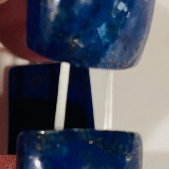SOLID LAPIS STRETCH BRACELET - Picture 3 of 5